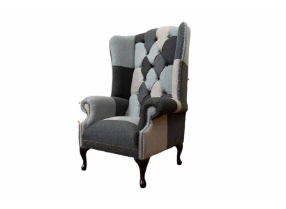 Wing Chair Chesterfield Sofa Couch Upholstery 1 Seater Armchair Sofas Textile