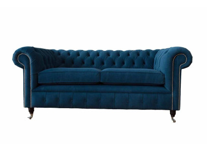 Sofa 3 Seater Couch Chesterfield Upholstery Seat Fabric Textile Design new
