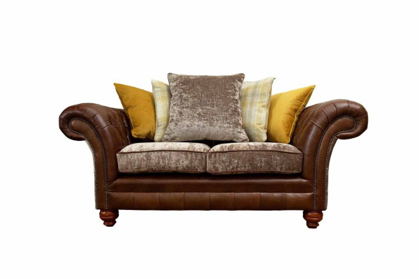 Sofa 2 Seater Classic Chesterfield Couches Upholstery Two-seater Seat