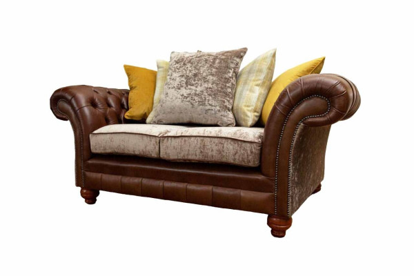 Sofa 2 Seater Classic Chesterfield Couches Upholstery Two-seater Seat