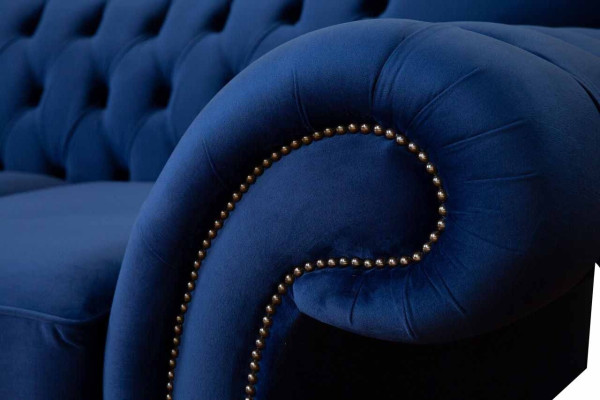 Sofas Chesterfield Design Sofa 2 Seater Couch Luxury Classic Textile