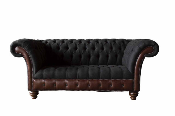Sofa 2 Seater Couch Upholstery Sofa Fabric Chesterfield Couches Gray new
