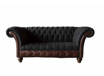 Sofa 2 Seater Couch Upholstery Sofa Fabric Chesterfield Couches Gray new