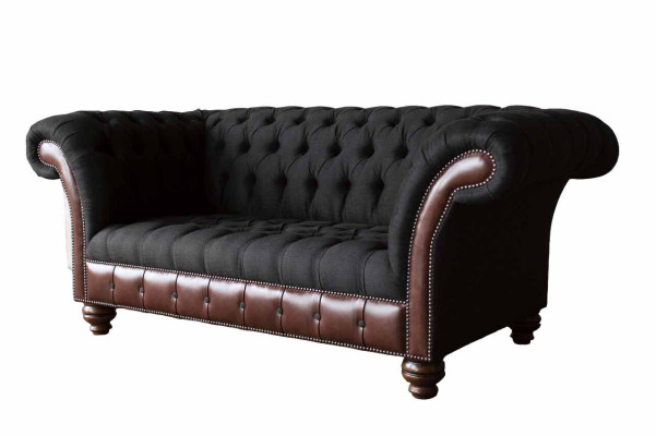 Sofa 2 Seater Couch Upholstery Sofa Fabric Chesterfield Couches Gray new