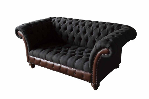Sofa 2 Seater Couch Upholstery Sofa Fabric Chesterfield Couches Gray new