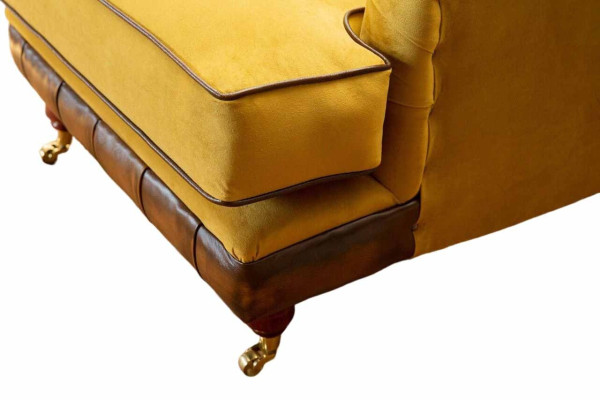 Armchair 1 Seater Sofas Fabric Living room Textile Luxury Furniture Single Seater Chesterfield