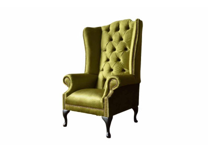 Wing Chair Chesterfield Sofa Couch Upholstery 1 Seater Armchair Textile new