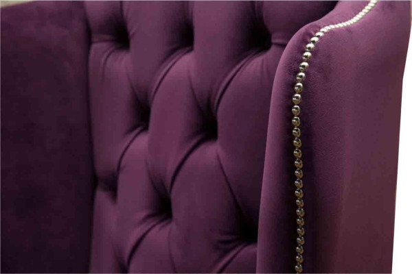 Wing Chair Armchair Design Upholstery Sofa Couch Chesterfield Textile new