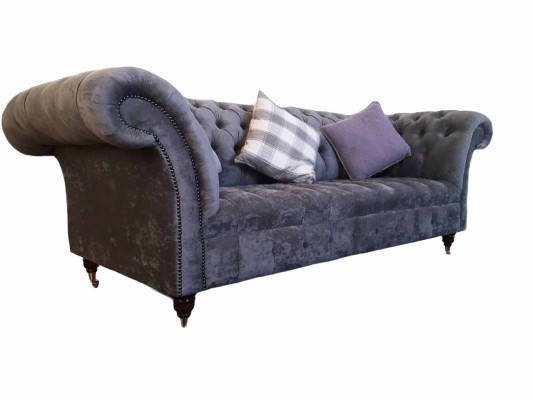 Sofa 3 Seat Chesterfield Seat Textile Fabric Couches Sofa Upholstery new