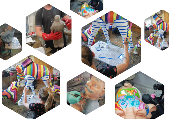 Abstract figure statue garden figures decoration statues sculptures horse new