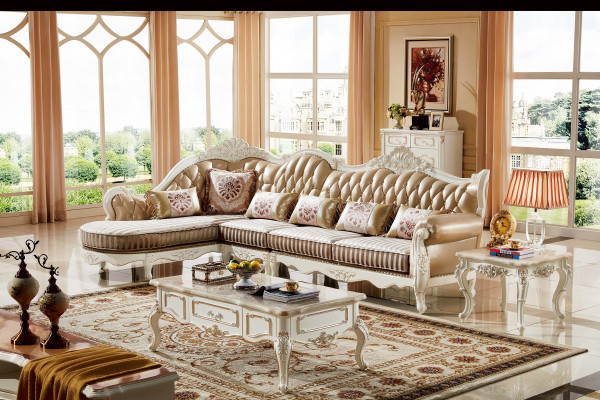 Corner sofa Sofa Couch Upholstery Living landscape Leather Corner Sofas L-shape new