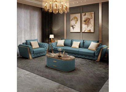 Sofa 3 Seater Living landscape Sofas Couch Upholstery Suite Fabric Modern Leather