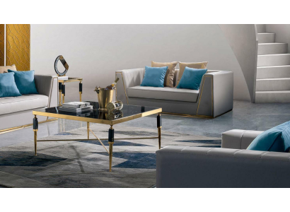 Coffee table Noble Side table Living room Classic r Design Table Glass