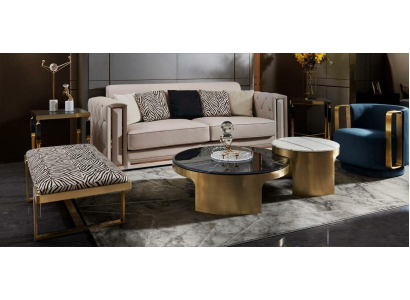 Stool Zebra Living room stainless steel new Modern Design Furniture Luxury