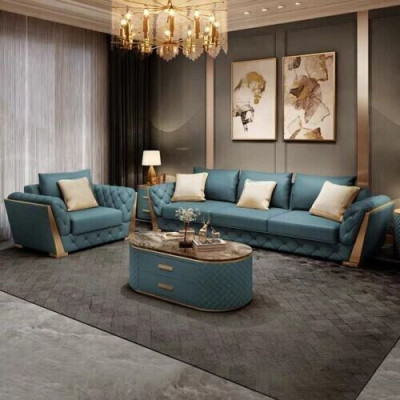 Sofa set 3+2+1 Seater Living landscape Sofa Couch Upholstery Sofas Suite Leather