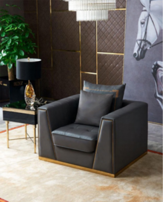 Designer Living room Furnishings Armchair Single Seater Upholstery Sofa Couch TV new