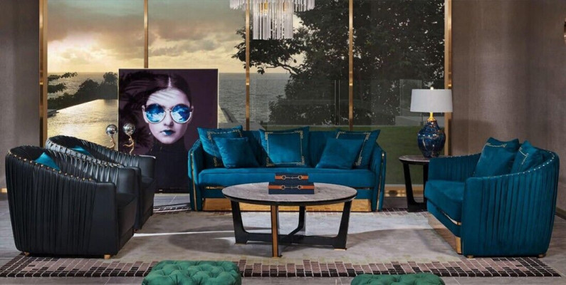 Designer Furniture Sofa Coch 3 Seater Upholstery Decor Sofas Living room Couches