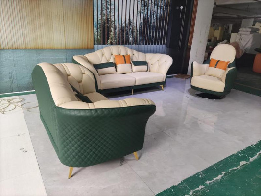 Chesterfield Suite Set Upholstery Furniture 3pcs. Sets leather sofa new