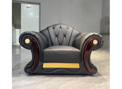 Luxury Armchair Chesterfield Single Seater Couch Furniture Furnishings Sofa 1er