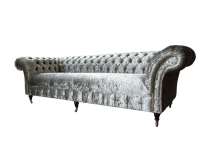 Three Seater Couch Chesterfield Couch Velvet Upholstery Sofas Living room new