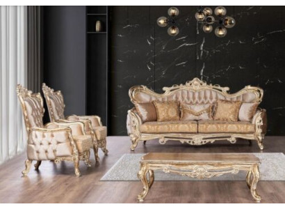 Luxury Set Suite Sofa set 3+1+1 Seater Sofa Armchair Sofas Relax Living room