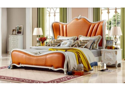 Orange Bed Bedroom Beds 180x200 Luxury Hotel Double bed Furniture