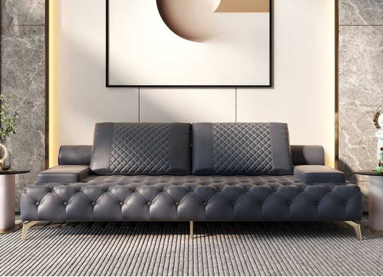 Sofa 3 Seater Furniture Leather Three Seater Sofas Living room Style 3 Seater Chesterfield