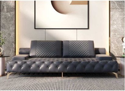Sofa 3 Seater Furniture Leather Three Seater Sofas Living room Style 3 Seater Chesterfield