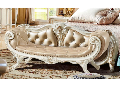 Stool Bedroom Chaise Lounge Stool Ottoman Chesterfield Leather new