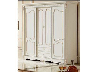 Classic r Wardrobe Furniture Wood Cabinets Bedroom White Wood