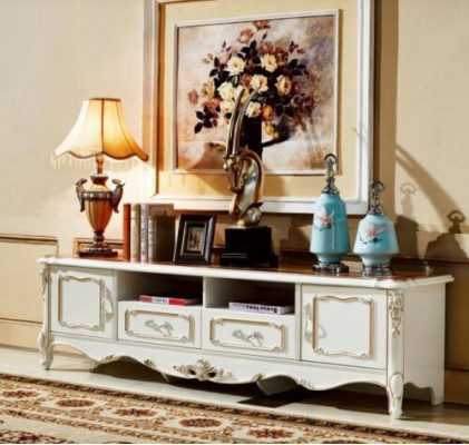 TV cabinet stand sideboard chest of drawers living room chests of drawers wood baroque rococo