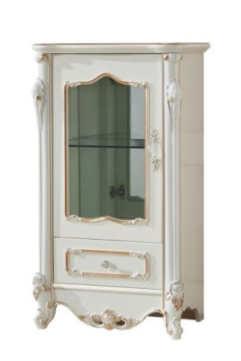 Display case White Luxury Living room Furniture Wood Glass Design Wardrobe Classic