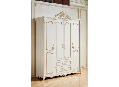 Wardrobe White Elegant Bedroom Design Classic Furniture Luxury