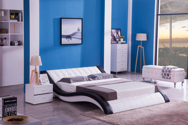 Design Bed Digital Sound USB Beds Luxury Bedroom Furniture Leather