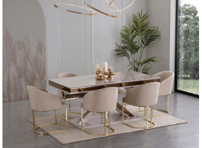 Dining room set suite dining set dining table with 4x armchair chair sets