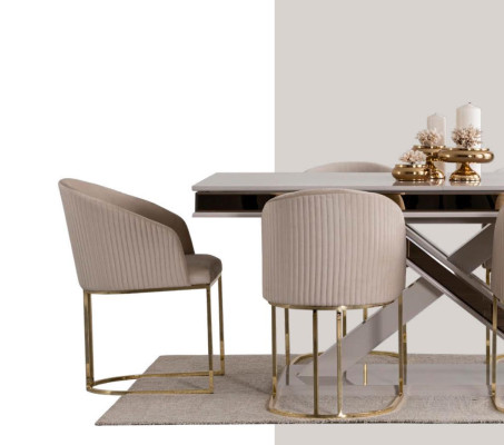 Dining room set suite dining set dining table with 4x armchair chair sets