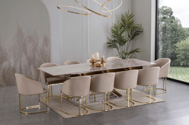Dining room set suite dining set dining table with 4x armchair chair sets