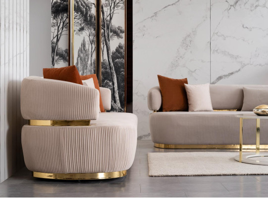 Big Velvet Sofa Three Seater Couch Oval Couches Round Sofa Fabric Textile