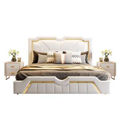 Design Bed Upholstery Luxury Double Hotel Beds Marriage 180x200cm Sleep