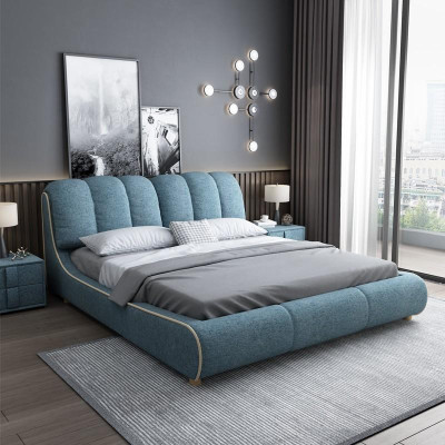 Double bed Bedroom Hotel Ehe Luxus Bed 2x Bedside table 3pcs. Set new beds