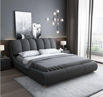 Double bed Bedroom Hotel Ehe Luxus Bed 2x Bedside table 3pcs. Set new beds