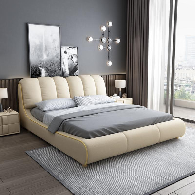 Design Wood Modern Bed 180x200 Bedroom Marriage Luxury Hotel Beds