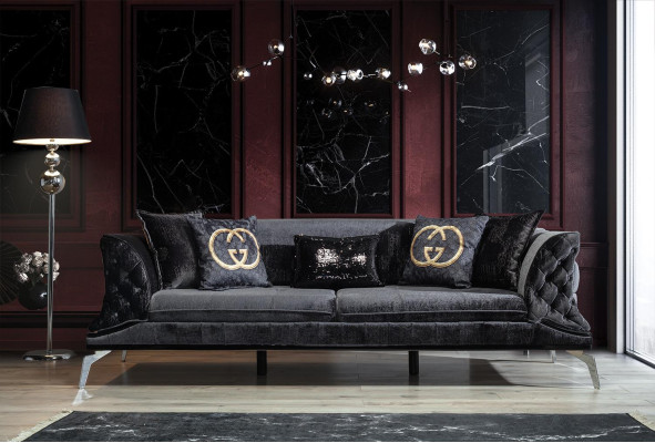 Living room Three Seat Sofa 3 Seater Sofas Seat Modern Design Couch Furniture Style