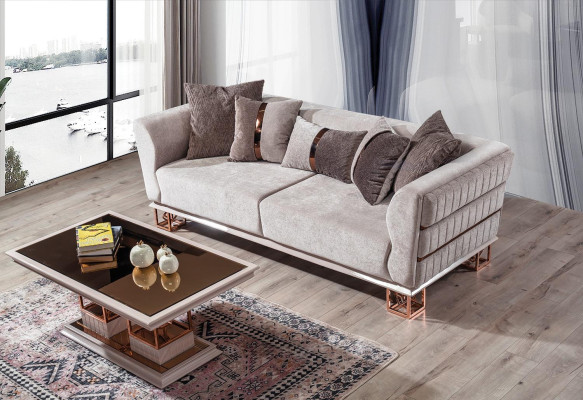 Sofa 3 Seater Modern Couch Sofas Design Sofa Three Seater Seat new brown