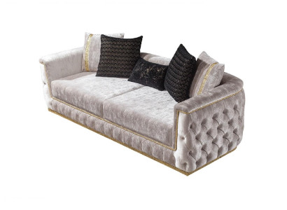 Three Seater Luxury Sofa 3 Seater Sofas Seat Design Couch Furniture new Beige