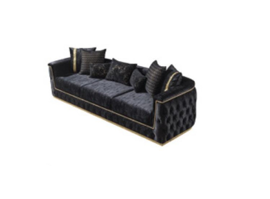 Three Seater Sofa 3 Seater Sofas Upholstery Couches Chesterfield with Textile