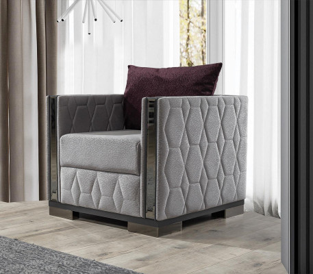 Armchair Single Seater Furniture Living room Couch Sofa Relax Mirror Elements