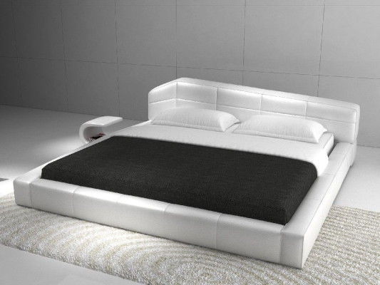 Modern Hotel Frame Sleep Room Luxury Leather Design Bed Double