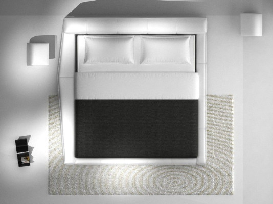 Modern Hotel Frame Sleep Room Luxury Leather Design Bed Double
