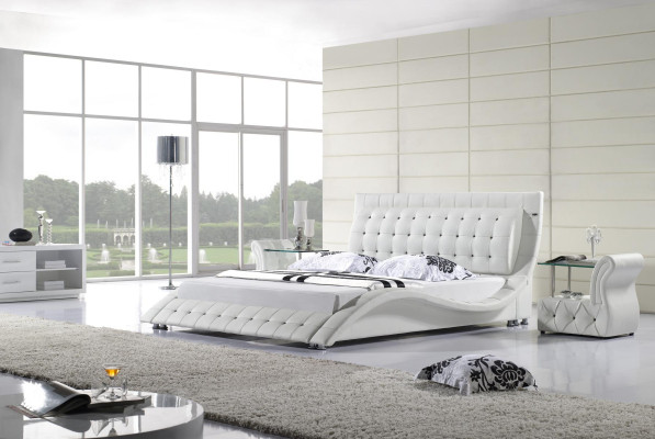 Beds Double Modern Marriage 180x200 Modern new Design Leather Bed